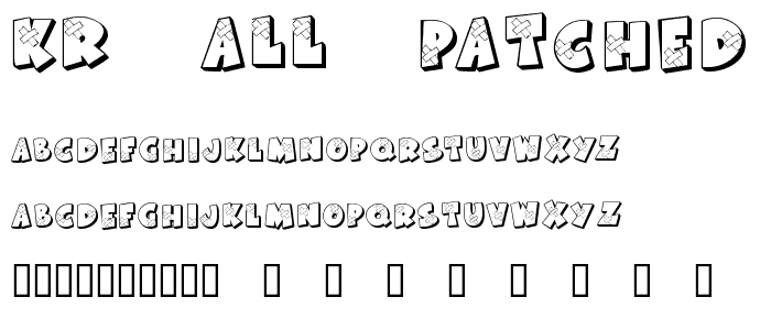 KR All Patched Up font